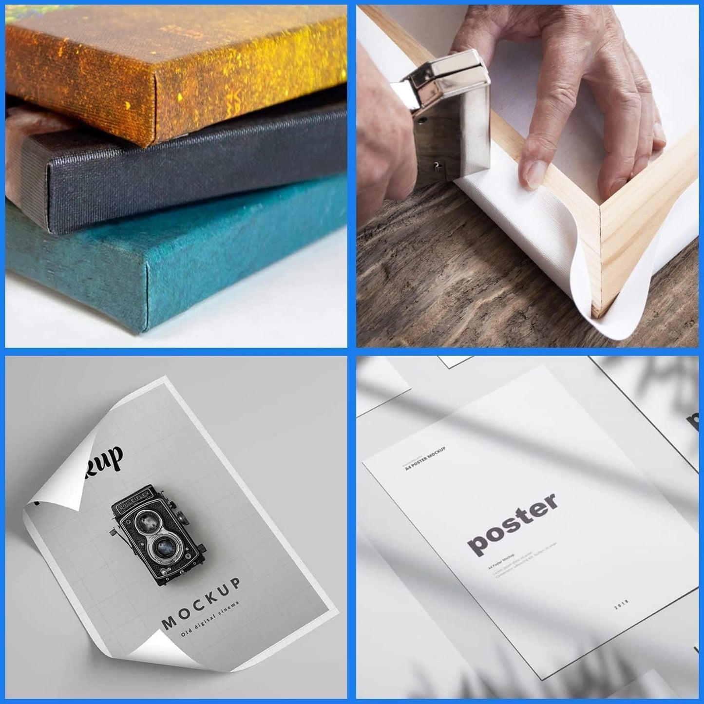 Halloween Witch Black Cat Wall Art,Magical Moon Witch on Roof with Black Cat at Night Scene Painting Haunting Dark Witches Canvas Print for Haunted House Party Decor Poster,12"x18" Framed