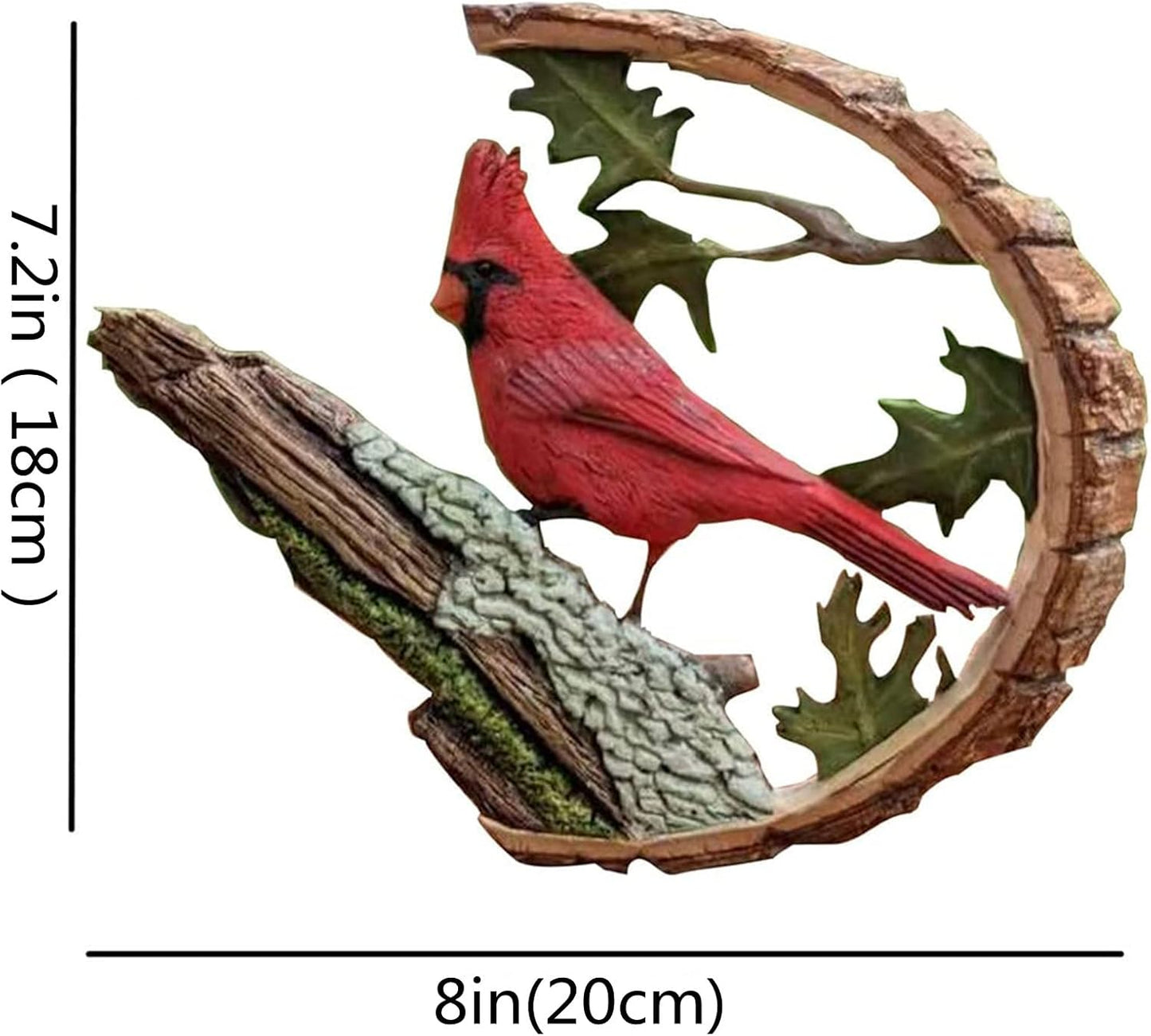 Cardinal Wood Carving - Handmade 'Cardinals Appear When Angels are Near', Unique Original Art Carving Work Statue Decor Small Animal Sculpture Art Wood Miniature