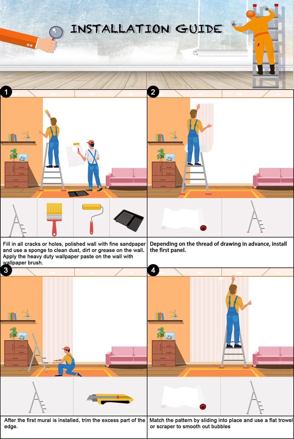 Gray Peonies Wallpaper Watercolor Floral Mural Wallpaper for Nursery(Not Peel n' Stick)