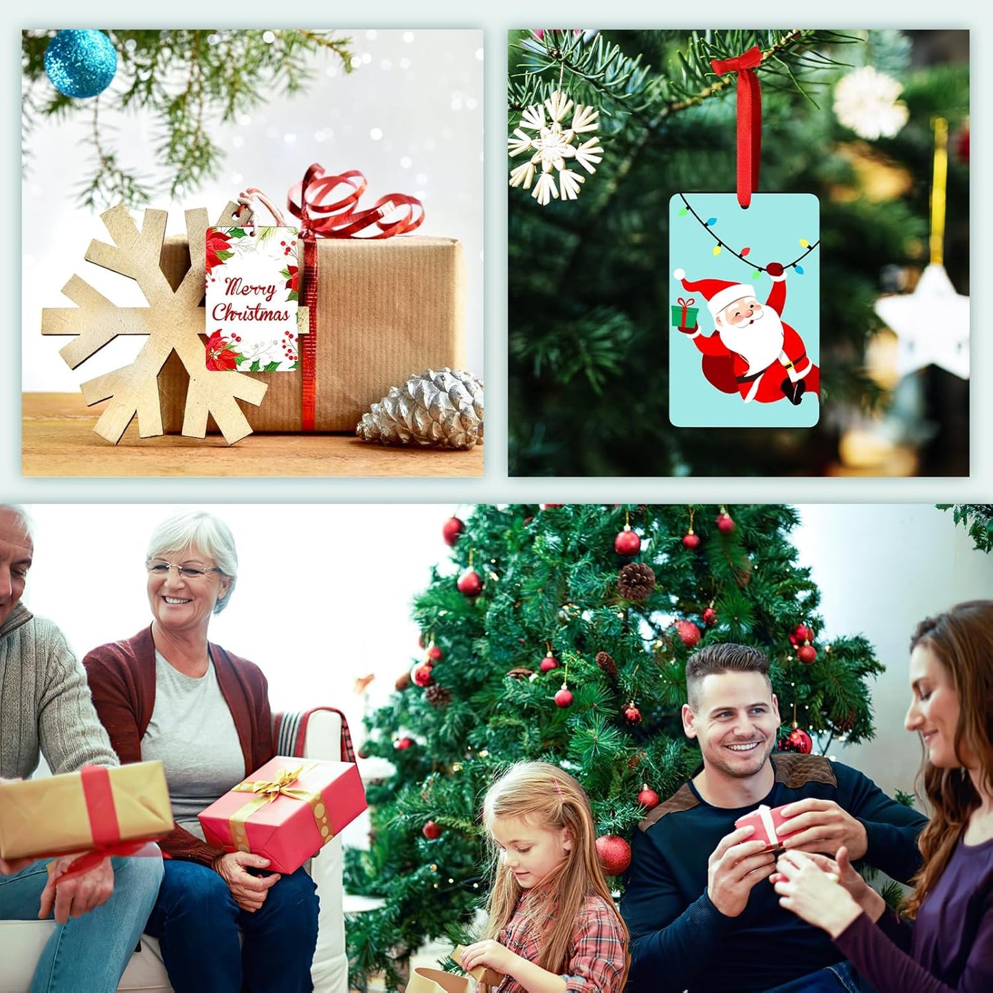 Personalized Christmas Ornaments 2025, Wood Custom Photo Text Hanging Ornament Customized Christmas Tree Decorations Gift for Family, Kids, Friends, Couples, Wedding