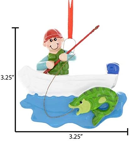 Elves Personalized Fly Fishing Ornament 2024 - Boating Fisherman Christmas Tree Decor Merry Fishmas Outdoor Fun by Elves