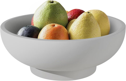 Concrete Fruit Bowl for Kitchen Counter - Modern Home Decor, Large Decorative Bowl for Fruits, Keys, and Candy, Durable and Stylish Design