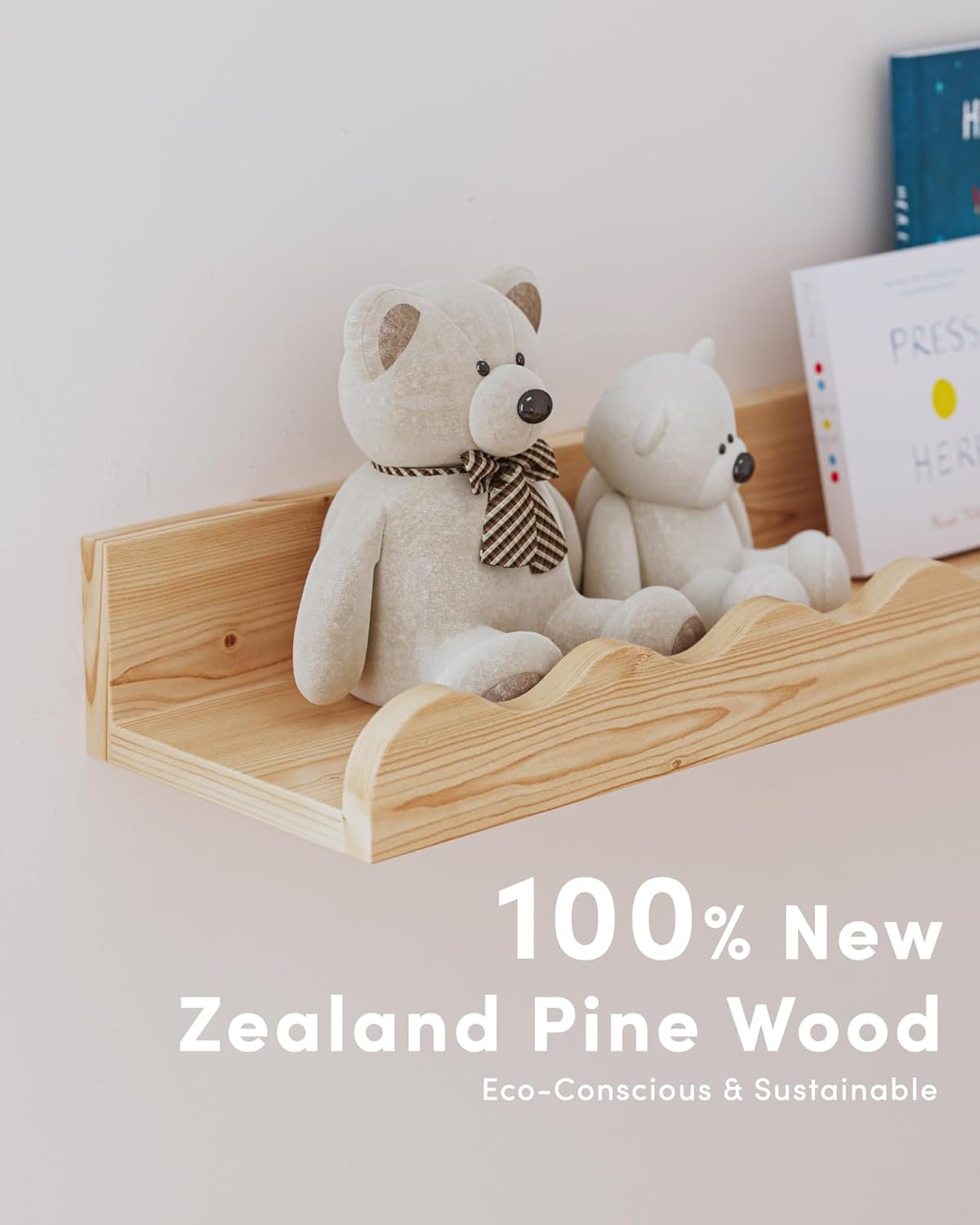 Nusery Shelves (23 Inches, Wood)