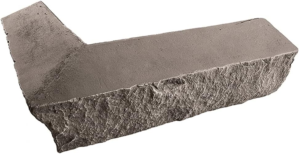 GenStone Faux Stacked Stone 90 Degree Outside Corner Panel 22.5" x 12" in Desert Sunrise Color for Do It Yourself Friendly Home Improvement Projects