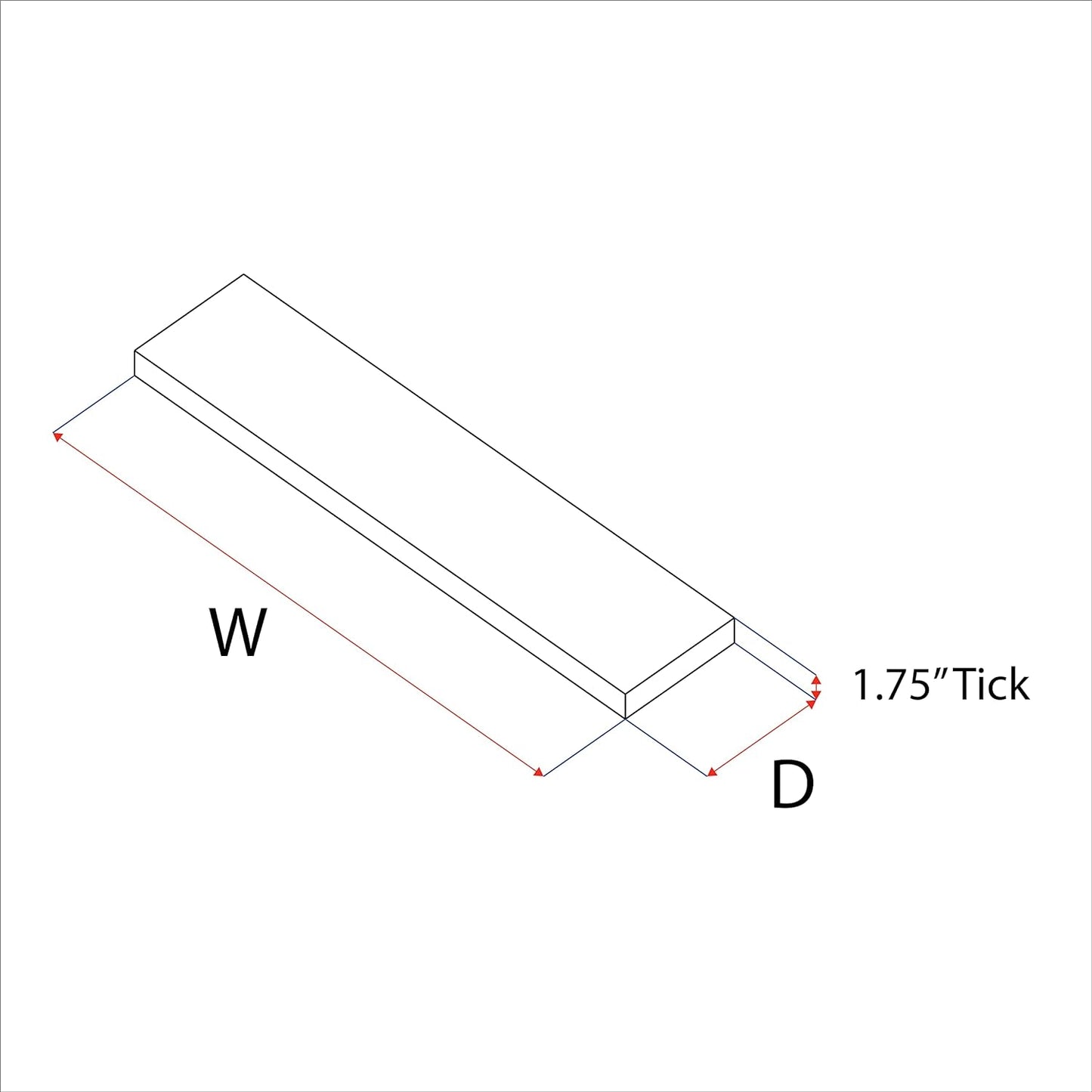 URBANDI, Rustic Floating Shelves, Set of 2, Hidden Bracket, Solid Wood, Heavy Duty, Wall Mounted Shelves, (Provincial, 36Wx12D)