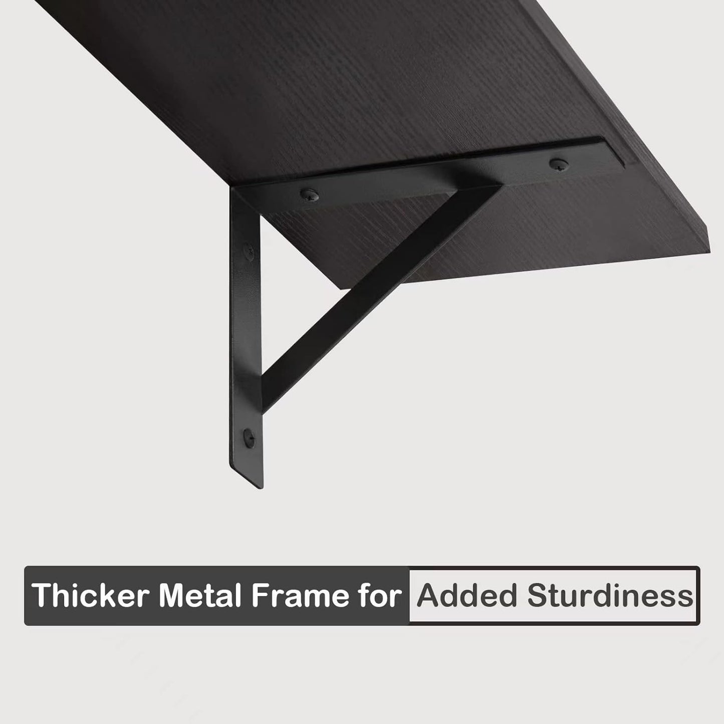 DINZI LVJ Long Wall Shelves, 39.4Inch Wall Mounted Shelves Set of 2, Extra Large Wall Storage Ledges with Sturdy Metal Brackets for Living Room, Bathroom, Bedroom, Kitchen, Espresso