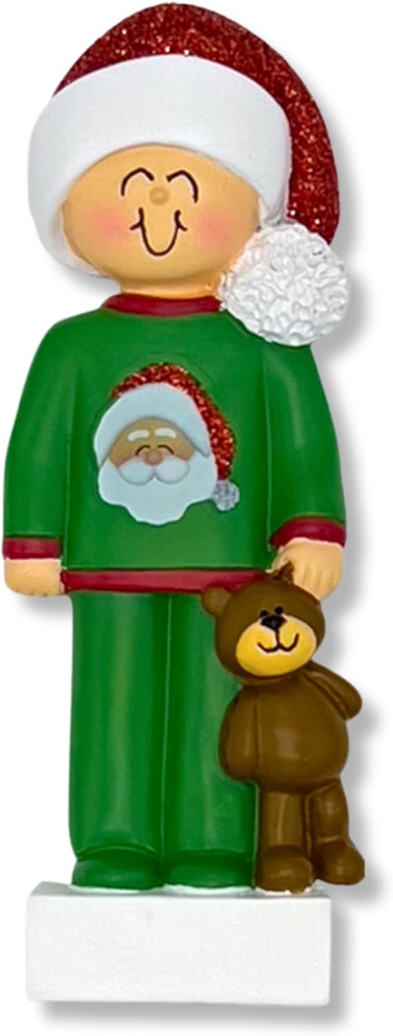 Personalized 2nd Christmas Boy Tree Ornament 2024 - Baby Child Hold Heart Second - Free Customization