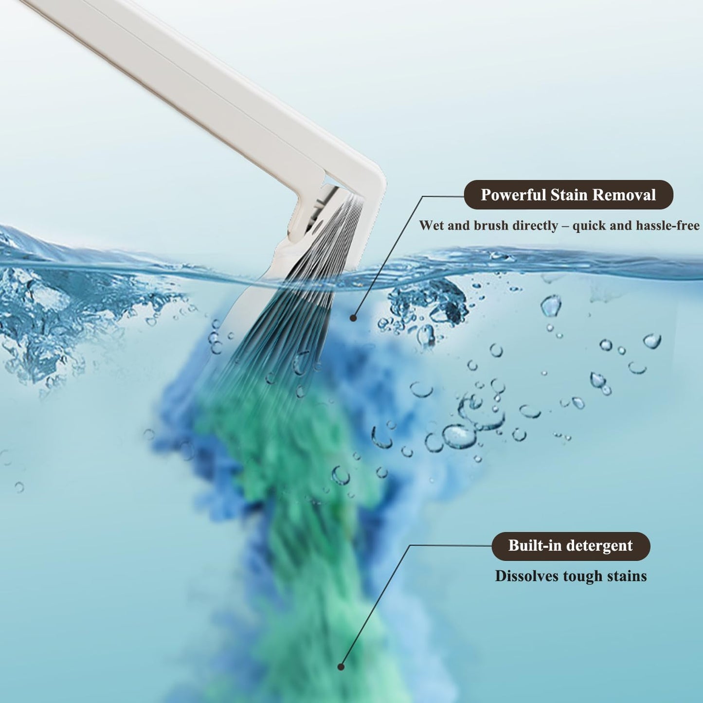 Disposable Toilet Brush with Replaceable Heads, Wall-Mounted Holder, Hygienic Bathroom Cleaning Tool (WhiteToilet Brush + 18 Refills)