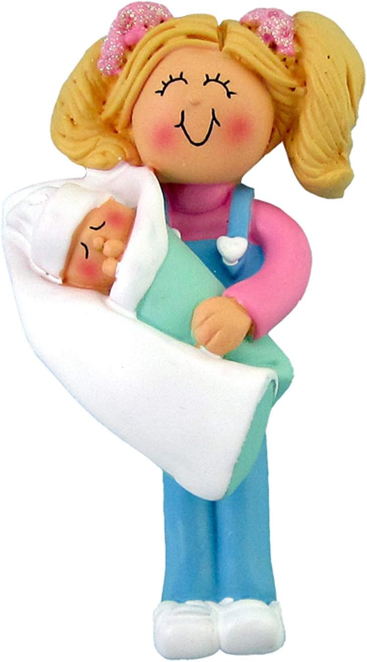 Personalized Sibling Christmas Ornament 2024 - Blonde Sister Ornaments My First Christmas as a Big Sister Family Ornaments New Big Sister Custom Ornament Gifts for Sibling Ornaments for Christmas Tree