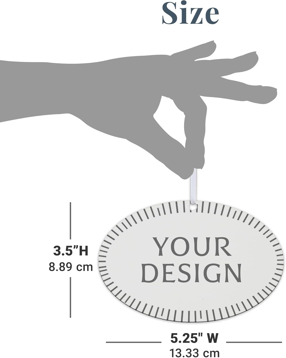 Let’s Make Memories Personalized Christmas Ornament - Any Title - 2024 Christmas Ornament - Wood - Oval - 2–6 Names - Heartstrings