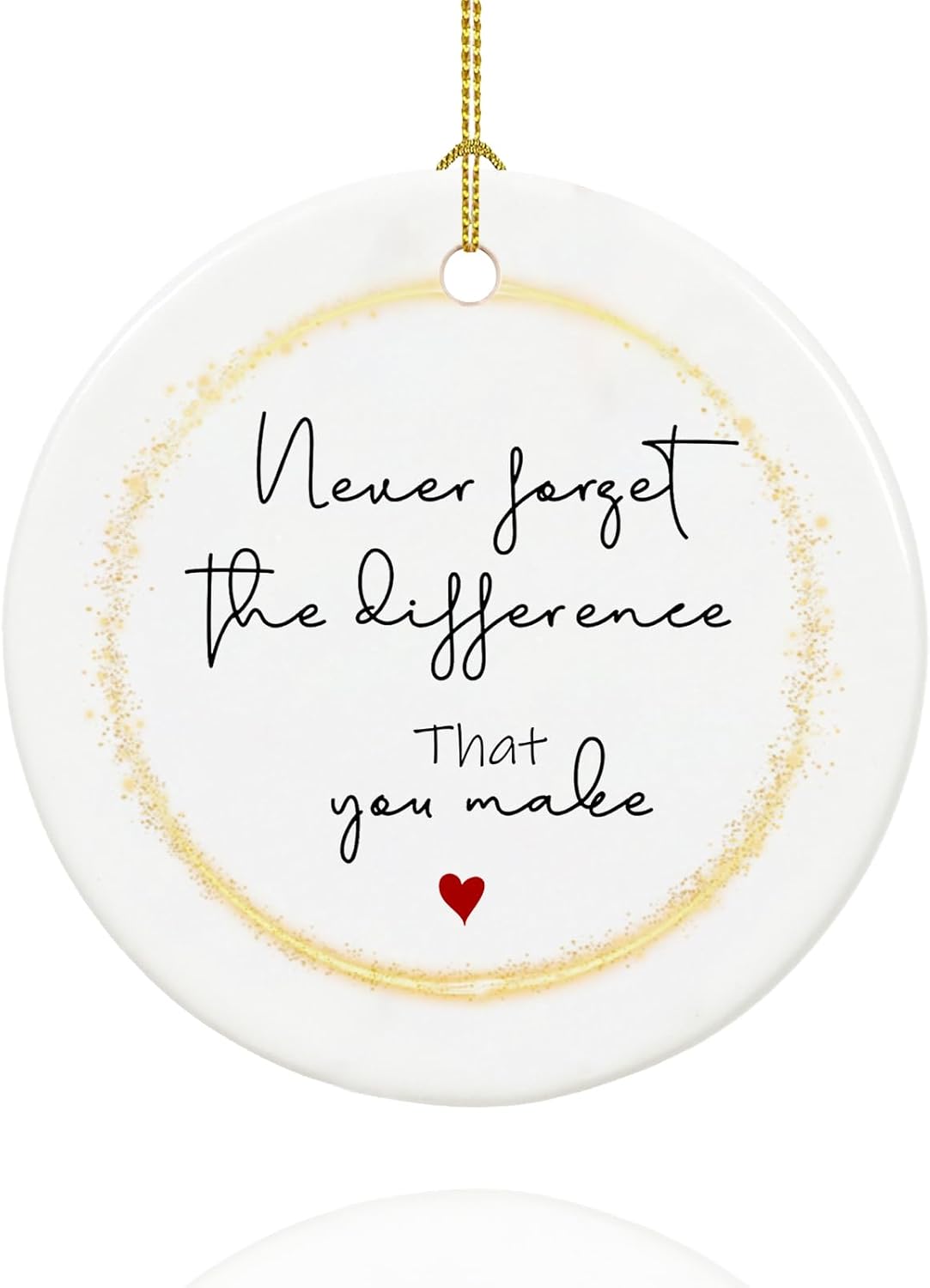 Retirement Ornament, Retirement Gifts for Women 2025 Coworker, Ceramic Keepsake Retired Ornaments with Ribbon and Gift Box