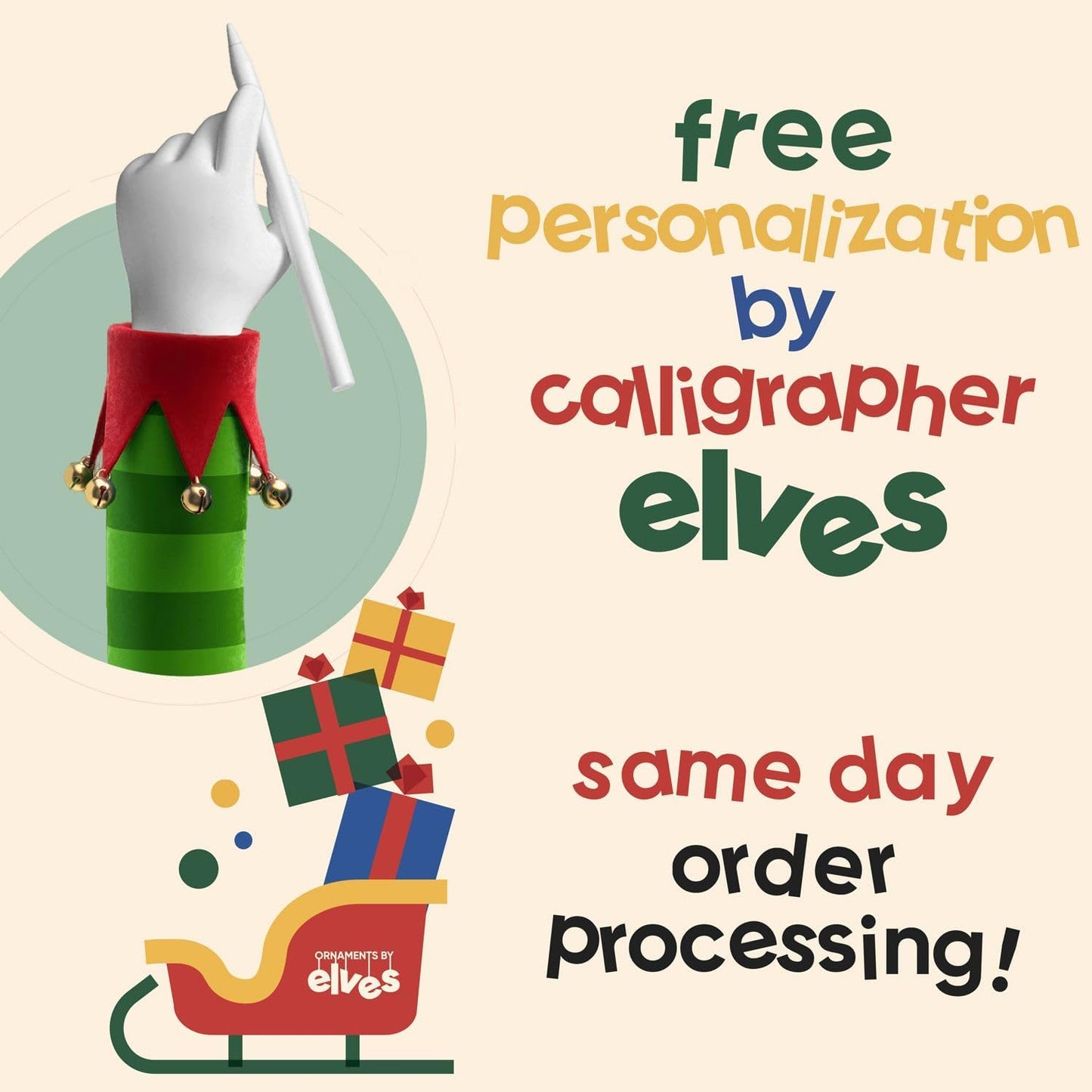 Ornaments by Elves - Personalized Virtual Reality Female Blonde Christmas Ornament - Unique Gift for Gamers, Women, Sisters - Tree Decoration, Birthday, Office Party - in a Giftable Packaging