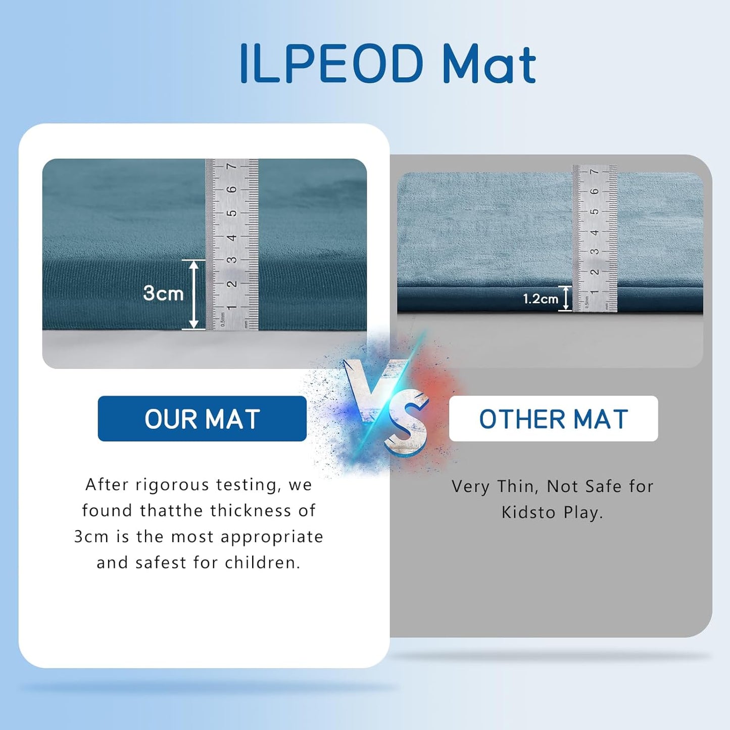 Baby Play Mat 1.2" Thick Memory Foam Nursery Rug Area Rug, 6’7” X 6’7” Yoga Mat Playmat Crawling Mat for Baby,Toddlers, Infants, Kids,Floor Mat Tatami Mat for Living Room with Non-Slip(Green)