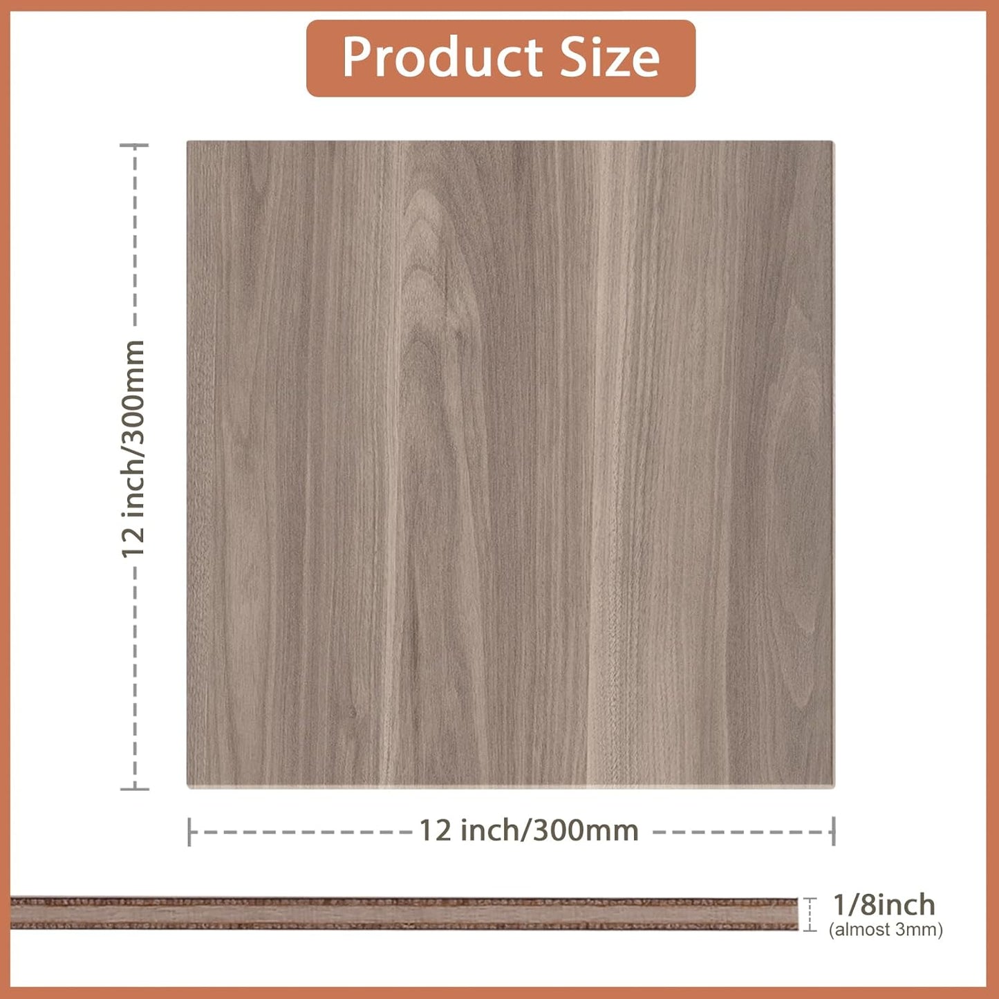 10 Pack Walnut Plywood Sheets 12x12x1/8 Inch,3mm Plywood for Laser Cutting&Engraving,Unfinished Wood for Crafts,Wood Burning,Architectural Models.