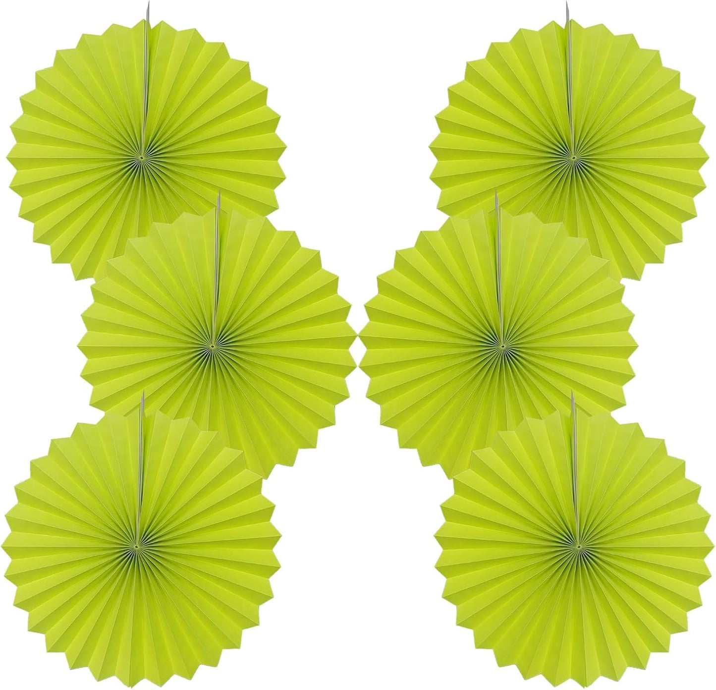 Green Graduation Party Decor,Tropical Party Decorations,Emerald Green Party Decorations,Hawaiian Themed Party Decorations,16in Hanging Paper Fans 30 Color DIY Set (Clear Green)