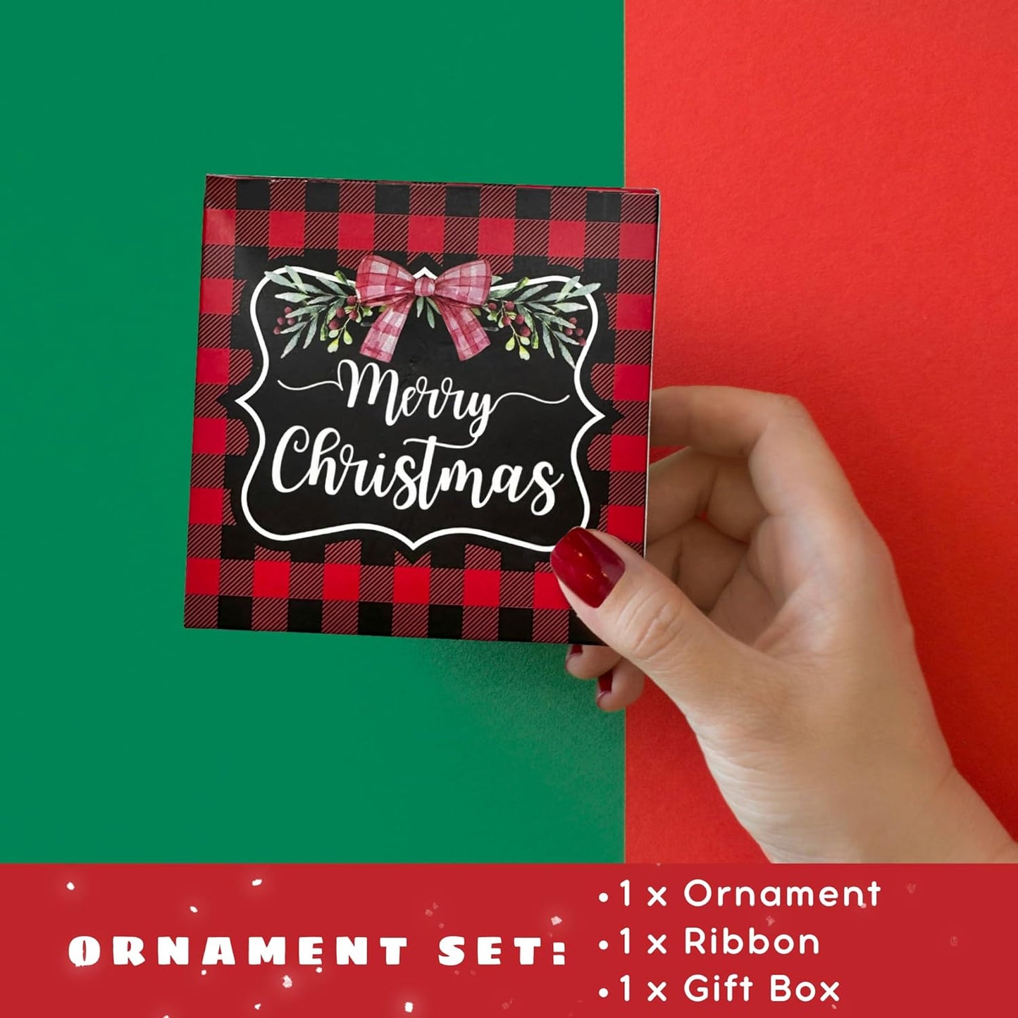 Family Christmas Ornaments 2024 - New Mom and Dad Gifts First Time 2024 - Our First Christmas as a Family of 4 Ornament - Acrylic Ornament 2024