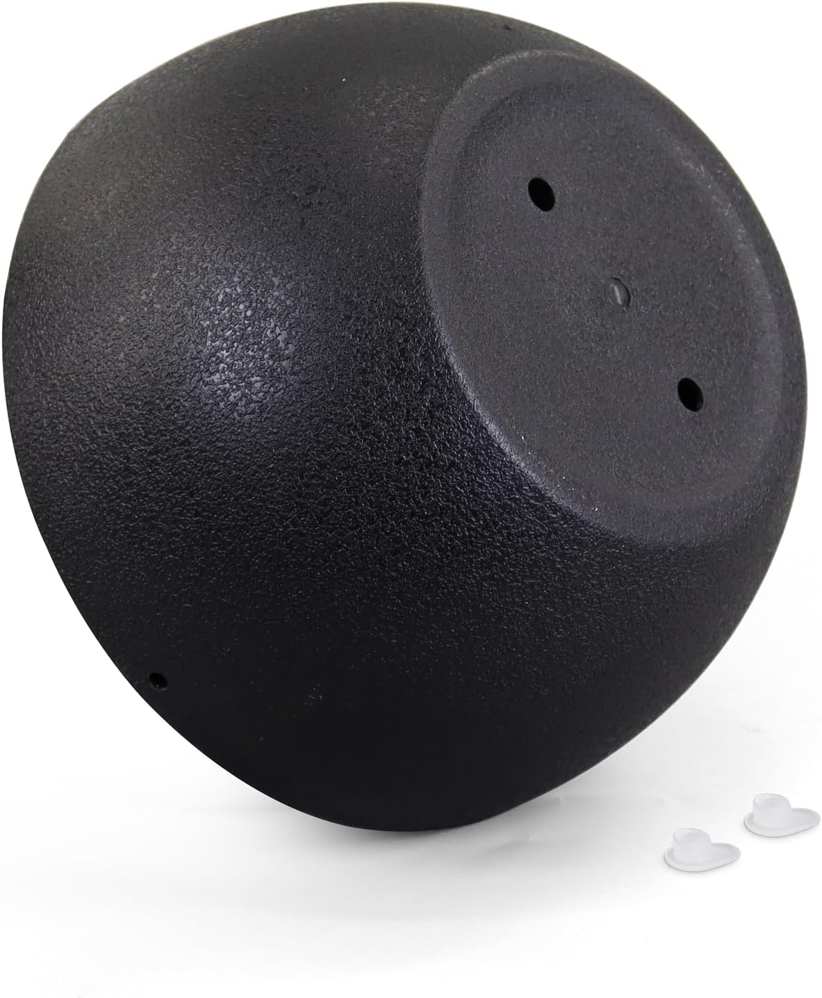 10 inch Hanging Planters for Indoor Outdoor Plants, 2 Pack Hanging Flower Pots with Drainage Holes and Chain for Garden Porch Plants, Round Plastic Hanging Baskets for House Plants, Black