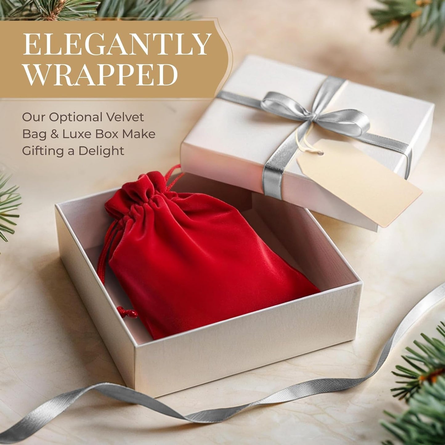 Personalized Family of 5 Ornament 2025 | Free 24h Customization | Christmas Ornaments for Tree | Custom Gift Wrapped Green Glitter Keepsake for Five Persons