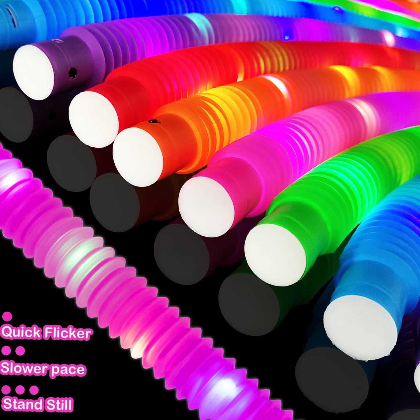 Glow Sticks Bulk Party Favor Supplies for Kids 48 PCS,Glow in Dark Bracelet Necklace Accessories for Birthday Wedding Camping Parade Throw,Halloween Handouts Giveaways Prizes for Toddlers Boys Girls