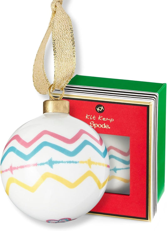 Spode Kit Kemp Christmas Ornament - Rik RAK - Fine China Whimsical Festive Keepsake, Collectible Holiday Decoration for Tree & Seasonal Decor - Holiday Ornament for Gift Giving