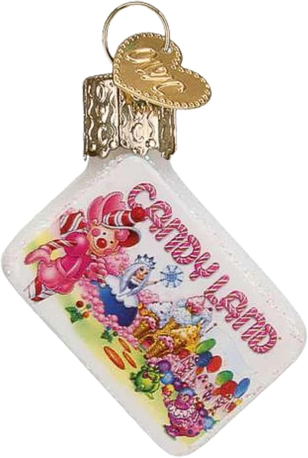 Old World Christmas Mini Candy Land Glass Hanging Ornament