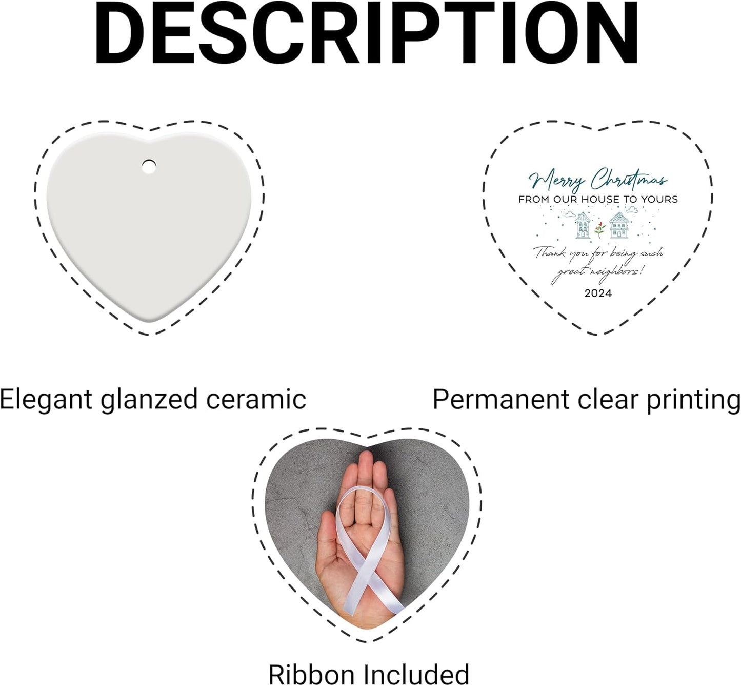 Friendship Gifts for Women, Best Friend, Funny, Work Besties, Sister, Friend Ornaments for Women, Ceramic Christmas Ornaments (Friend 2)