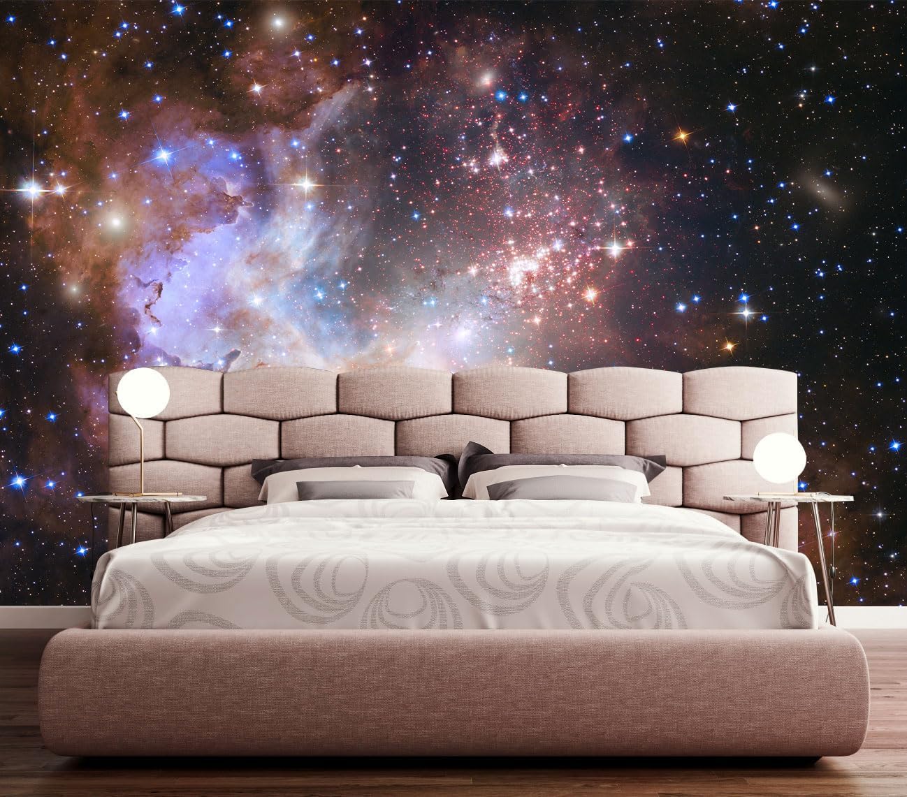 Galaxy Wallpaper Outer Space Nebula Universe Starry Sky Stars Wall Mural for Kids Boys Bedroom Living Room