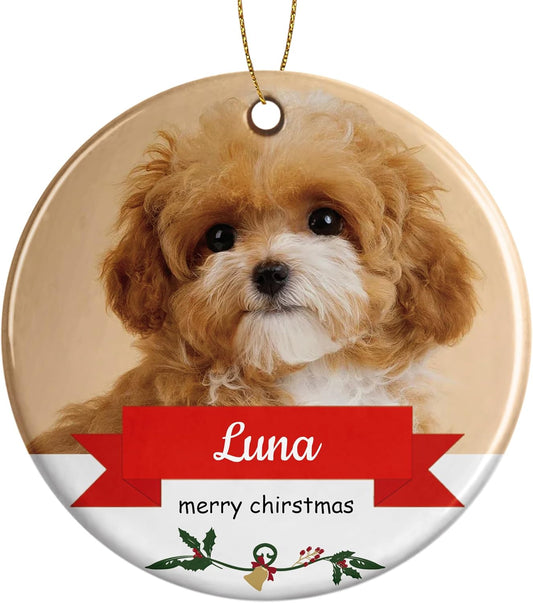 Personalized Christmas Ornaments, Custom Photo & Text 2025 Christmas Tree Ornament, Ideal for Xmas Decorations, Baby Showers, Weddings, Birthdays, Gifts for Mom, Dad, Kids, Pets, Friends