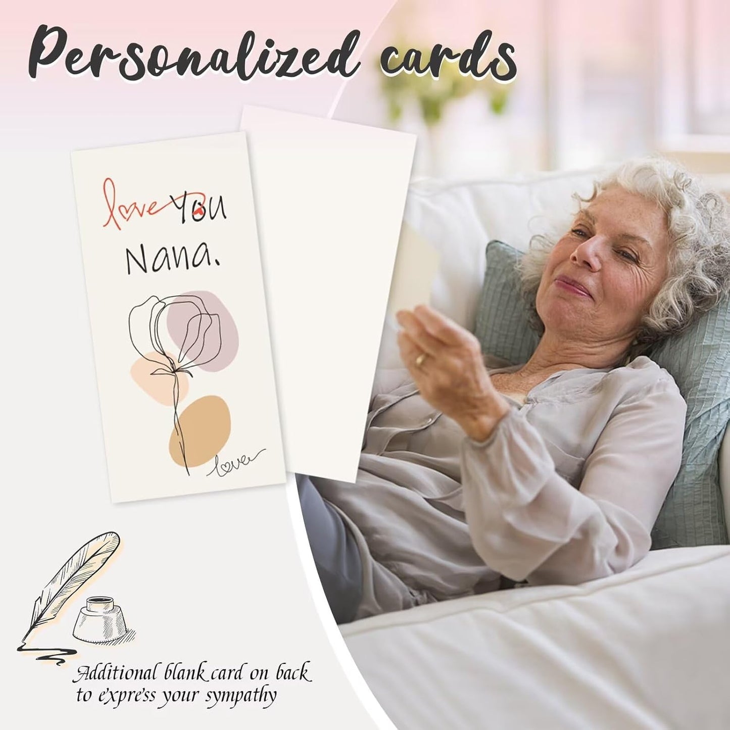 Gifts for Nana, 25''Wind Chimes, Birthday Gift for Nana from Grandkids, Mothers Day, Thanksgiving, Christmas Day Gifts Ideas for Love Reminder