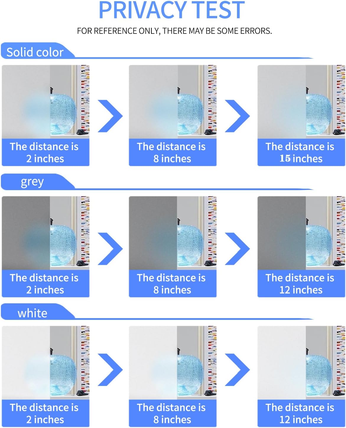 Frosted Glass Window Privacy Film Decorative, Bathroom Privacy Film for Glass Windows Cover, Static Cling, Removable, Reusable, Anti-UV, Anti-Glare, Heat Blocking,Gray,17.5X196.9Inch