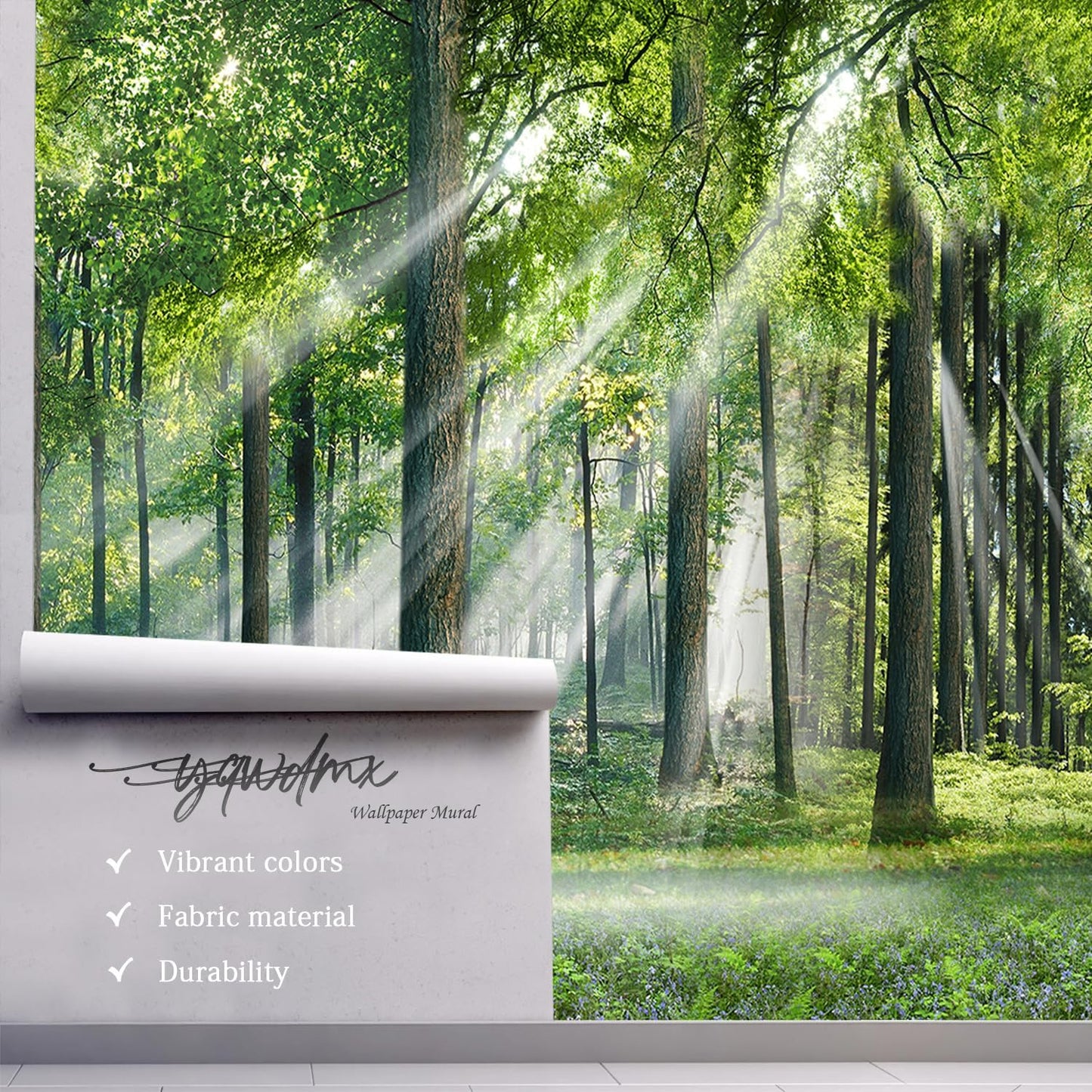 -Sunshine Forest Living Room Wallpaper XT24 M 140" x 91"