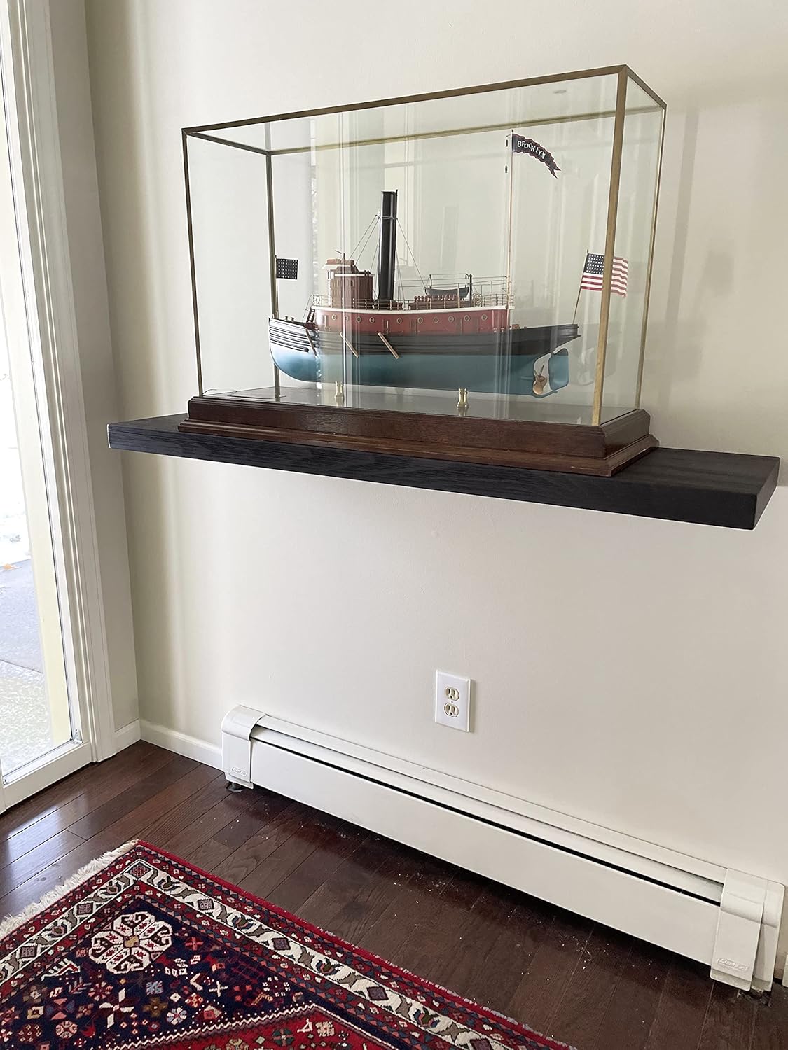 joelsantiques - 72 Inch x 12 Inch Deep - Wooden Floating Shelves for Wall - 72x12x2 in - Made of Natural Wood - Long Heavy Duty Wall Shelves for Bedroom - Perfect for Living Room, Kitchen - Mocha