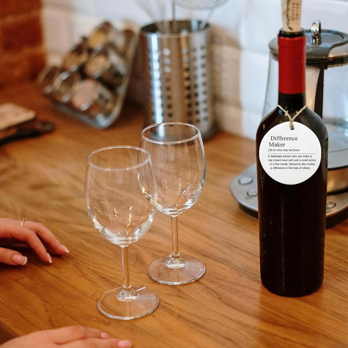 Ceramic Hanging Ornament - Difference Maker Gift, Difference Maker, Mentor Appreciation Gift, Leader Gift, Gift for Teacher, Thank You Gift, Leaving Gift