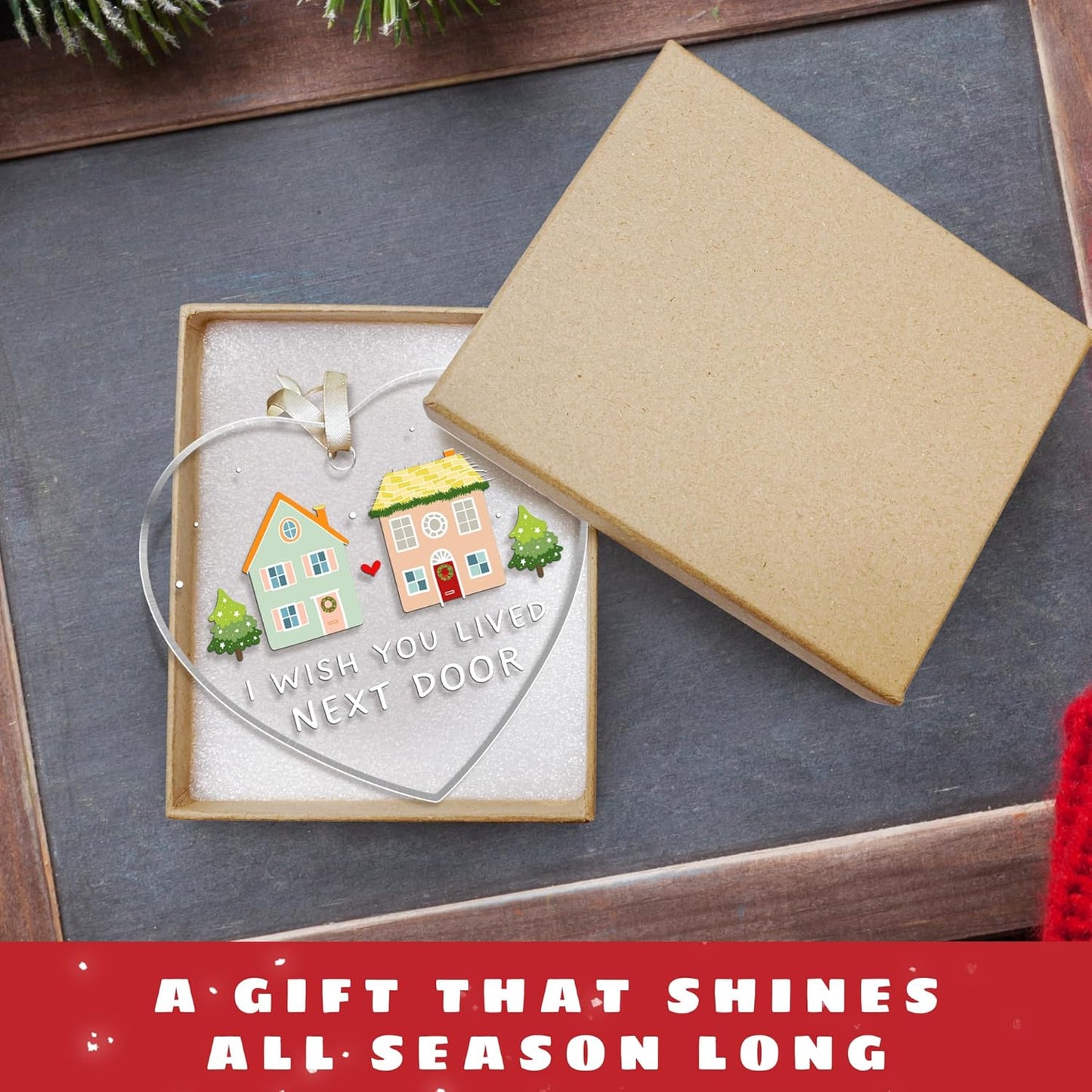 Gifts for Friends Female - Friendship Gifts for Women Friends, Bestie for Women, BFF - Best Friend Christmas Ornaments - Friendship Christmas Ornaments - Acrylic Ornament