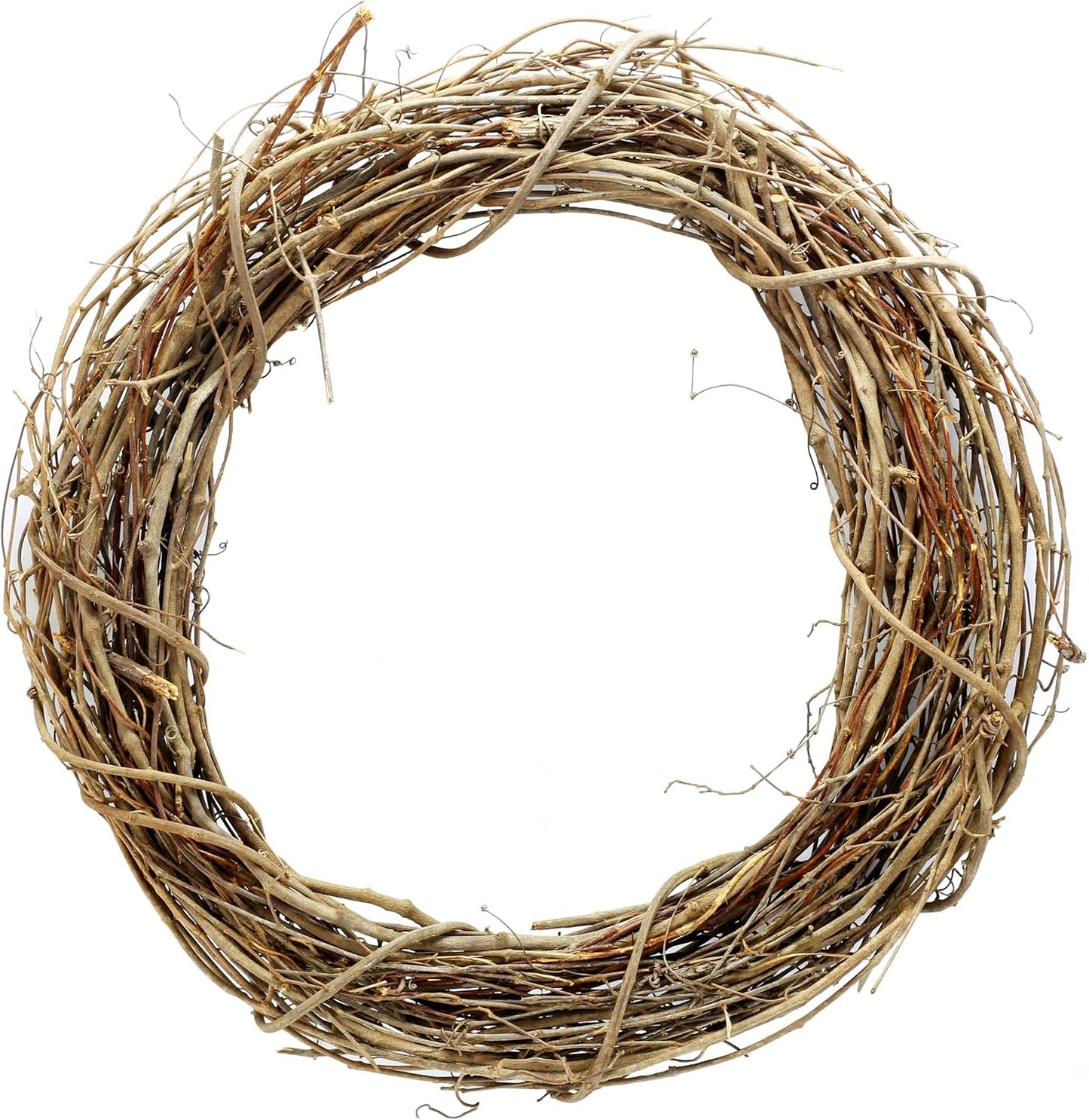 18" Natural Grapevine Wreath by Ashland - Ready-to-Decorate Rustic Home Decor for Weddings, Birthdays, Parties, and Holidays - Bulk 15 Pack