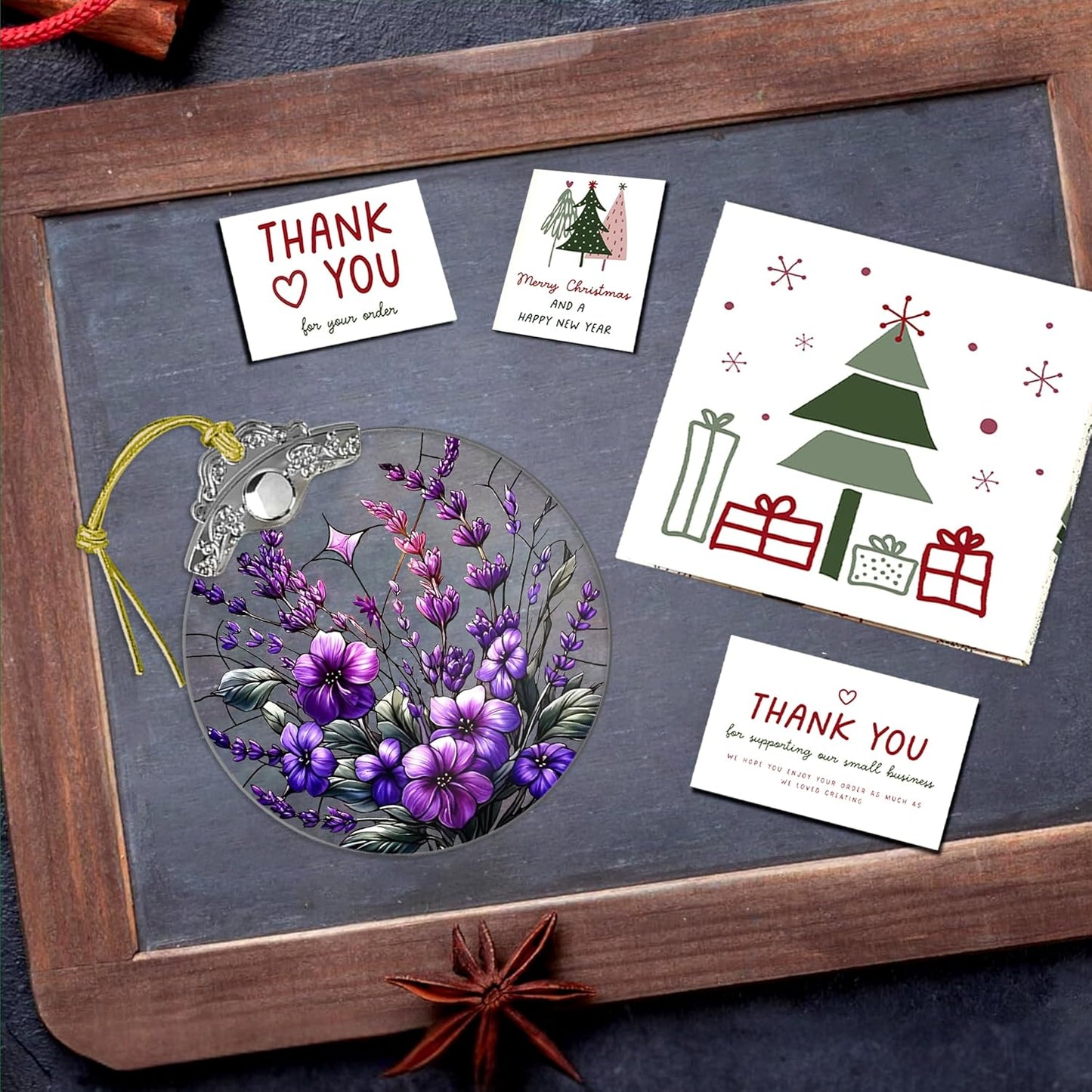 Purple Christmas Ornaments, Large Christmas Ornaments, 4 Inch – Christmas Ornaments 2025, Hanging Ornament for Tree, Unique Christmas Gifts, White Elephant Gifts for Adult