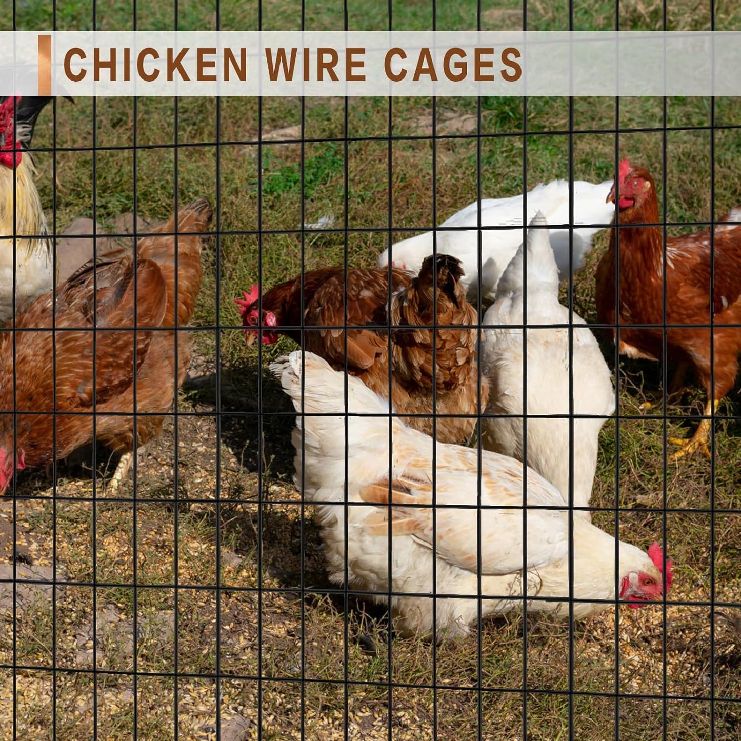 Tongmo 2 ft x 100 ft Black PVC Coated Welded Wire Fence, 16GA Garden Chicken Wire Fence Roll, Mesh Size 2" x 4" Hardware Cloth, Ideal for Yard Protection and Poultry Netting