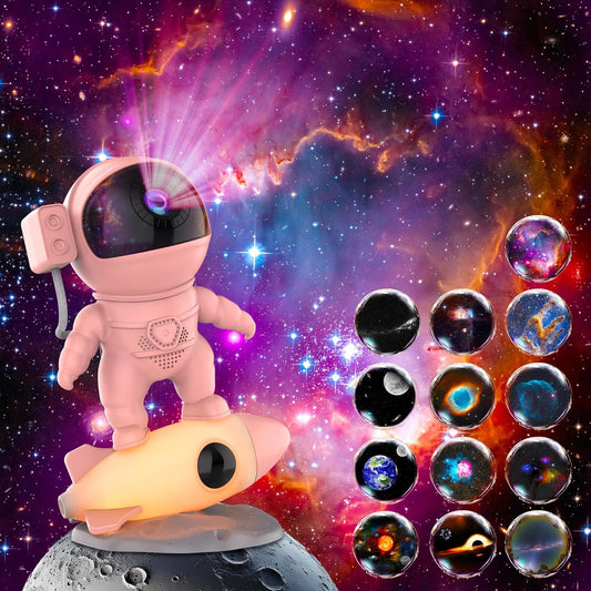 Galaxy Projector, 12 in 1 HD Planetarium Astronaut Galaxy Projector for Bedroom, Galaxy Star Night Light Projector for Kids Adults Gaming Room/Party/Home Décor
